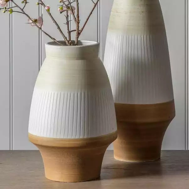 Cedar & Sage Eastling White Urn Medium 1 Cedar & Sage Eastling White Urn Medium