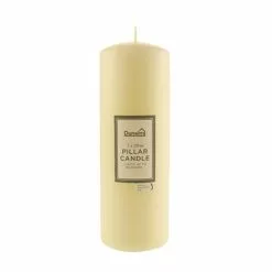 Dunelm Cream Pillar Candle 7.5cm X 20cm