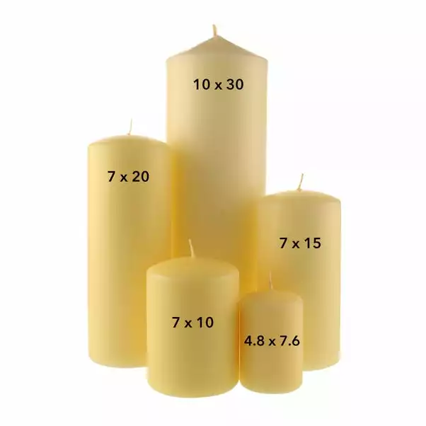 Dunelm Pack Of 8 Cream Pillar Candles 4.8cm X 7.6cm 2 Dunelm Pack Of 8 Cream Pillar Candles 4.8cm X 7.6cm - Image 2