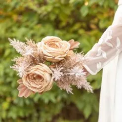 Dunelm Dried Look Rose And Pampas Bundle 35cm