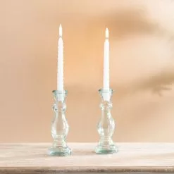 Dunelm Pack Of 2 Twisted Taper Candles 20cm