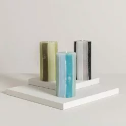 Dunelm Decorative Pillar Candle Monochrome -clocks Sales Store 30791657 alt02