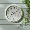 Dunelm Indoor Outdoor Country Cream Clock 40cm