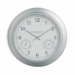 Indoor Outdoor Churchgate Galvanised Clock 35cm -clocks Sales Store 30792007 alt04