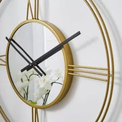Dunelm Indoor Outdoor Luxe Gold Clock 60cm -clocks Sales Store 30792008 alt03