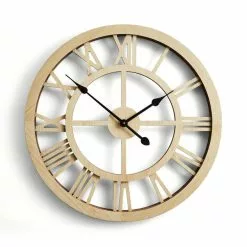 Dunelm Wood Effect Skeleton Clock 60cm -clocks Sales Store 30792014 alt02