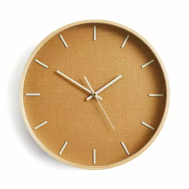 Dunelm Woven Clock 40cm 3 Dunelm Woven Clock 40cm - Image 3
