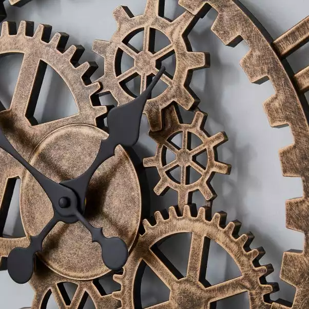 Dunelm Indoor Outdoor Cogs Clock 60cm 4 Dunelm Indoor Outdoor Cogs Clock 60cm - Image 4