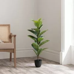 Dunelm Artificial Rubber Tree 90cm