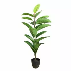 Dunelm Artificial Rubber Tree 90cm -clocks Sales Store 30794480 alt03