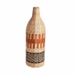 Dunelm Ochre Woven Bottle Vase -clocks Sales Store 30795216 alt02
