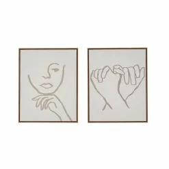 Dunelm Set Of 2 Capped Canvas Natural Line Drawing 6 Dunelm Set Of 2 Capped Canvas Natural Line Drawing -clocks Sales Store 30795587 alt02