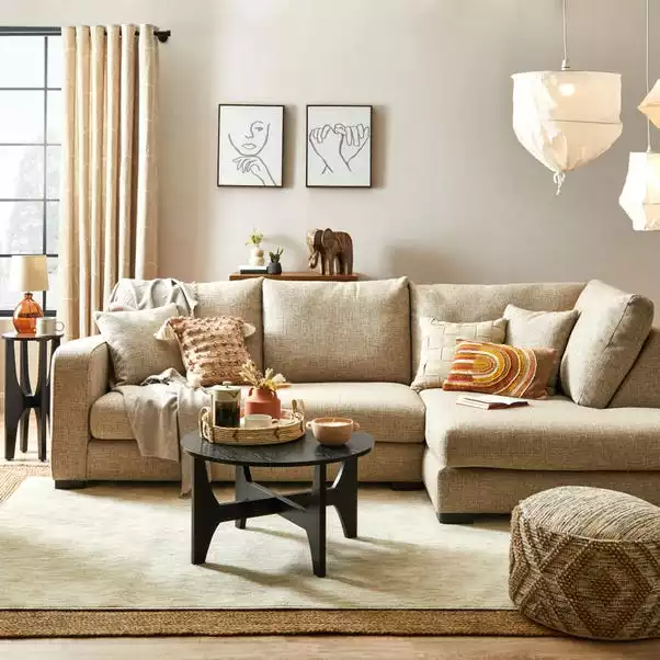 Dunelm Set Of 2 Capped Canvas Natural Line Drawing 4 Dunelm Set Of 2 Capped Canvas Natural Line Drawing - Image 4