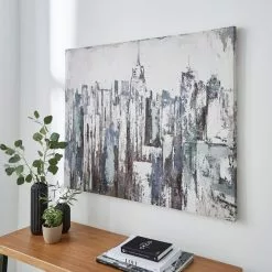 Dunelm Smart Industrial Cityscape Canvas