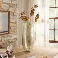 Dunelm Recycled Glass Tall Vase 47cm