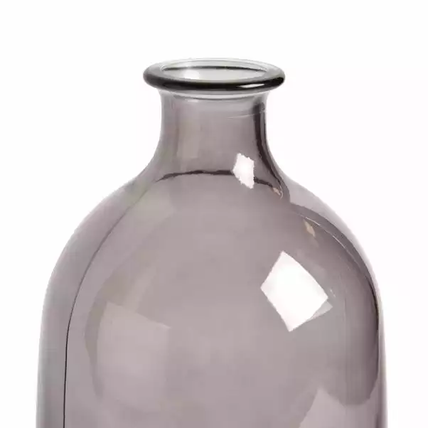Dunelm Recycled Glass Vase Smoked 31cm 2 Dunelm Recycled Glass Vase Smoked 31cm - Image 2