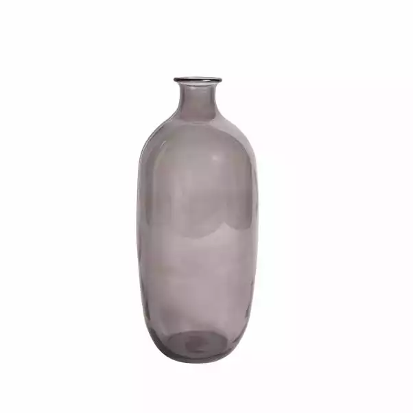 Dunelm Recycled Glass Vase Smoked 31cm 3 Dunelm Recycled Glass Vase Smoked 31cm - Image 3