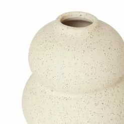 Dunelm Speckled Bud Vase 11cm White Sand -clocks Sales Store 30796618 alt03