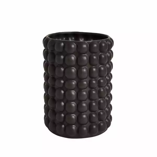 Dunelm Black 20cm Bubble Vase 3 Dunelm Black 20cm Bubble Vase - Image 3