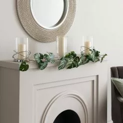 Dunelm Variegated Monstera Garland 110cm -clocks Sales Store 30796691 alt02