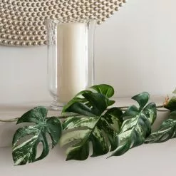 Dunelm Variegated Monstera Garland 110cm -clocks Sales Store 30796691 alt03