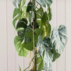 Dunelm Artificial Climbing Variegated Monstera In Pacific Pot -clocks Sales Store 30796692 alt03