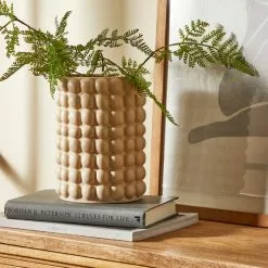 Dunelm White Sand 20cm Bubble Vase