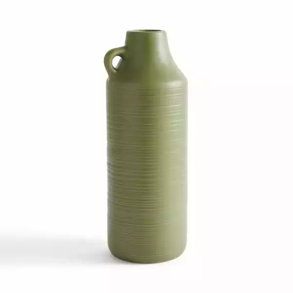 Dunelm Ceramic Vase 38cm Olive 4 Dunelm Ceramic Vase 38cm Olive - Image 4