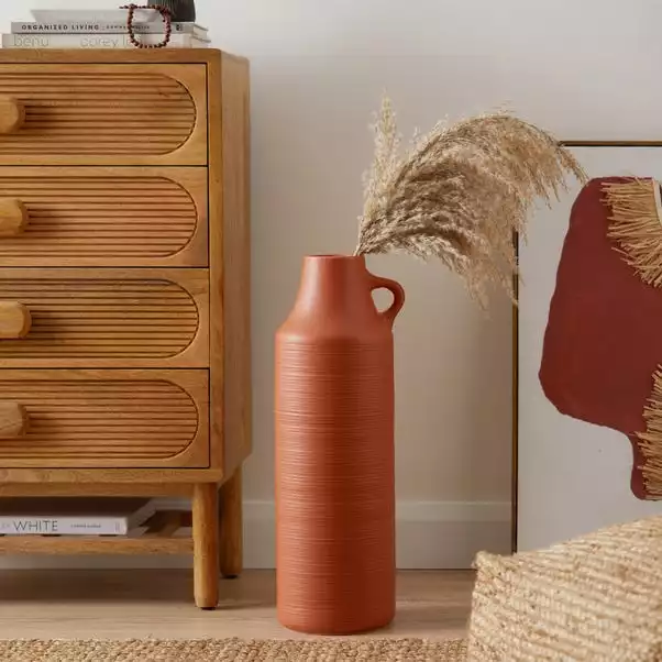 Dunelm Ceramic Vase 58cm Butterscotch 1 Dunelm Ceramic Vase 58cm Butterscotch