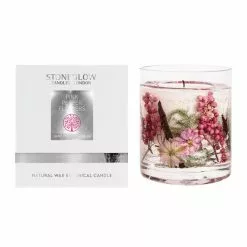 Stoneglow Pink Pepper Flowers Scented Wax Candle