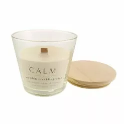Dunelm Calm Wooden Crackling Wick Candle