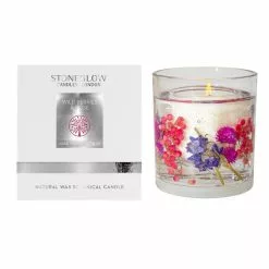 Stoneglow Wild Berries & Rose Scented Pillar Candle