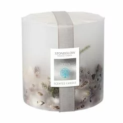 Stoneglow Ocean Scented Pillar Candle