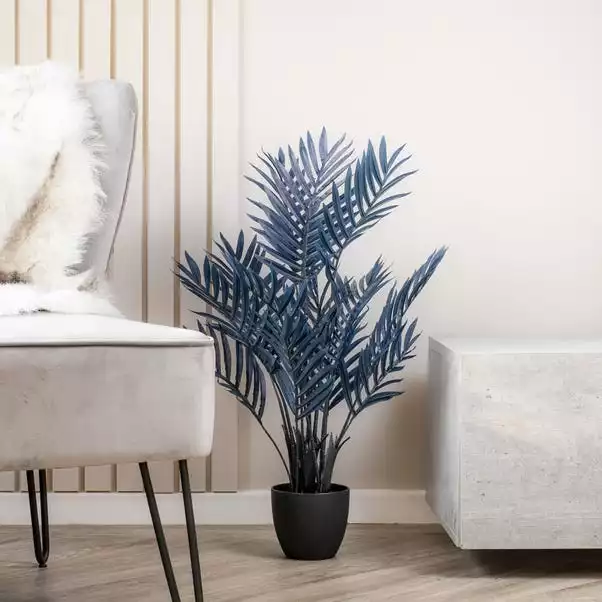 Scottish Everlastings 70cm Areca Palm Tree Luxe Navy 1 Scottish Everlastings 70cm Areca Palm Tree Luxe Navy