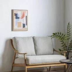 Cedar & Sage Emelle Abstract Textured Framed Canvas