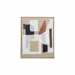 Cedar & Sage Emelle Abstract Textured Framed Canvas -clocks Sales Store 30797665 alt03