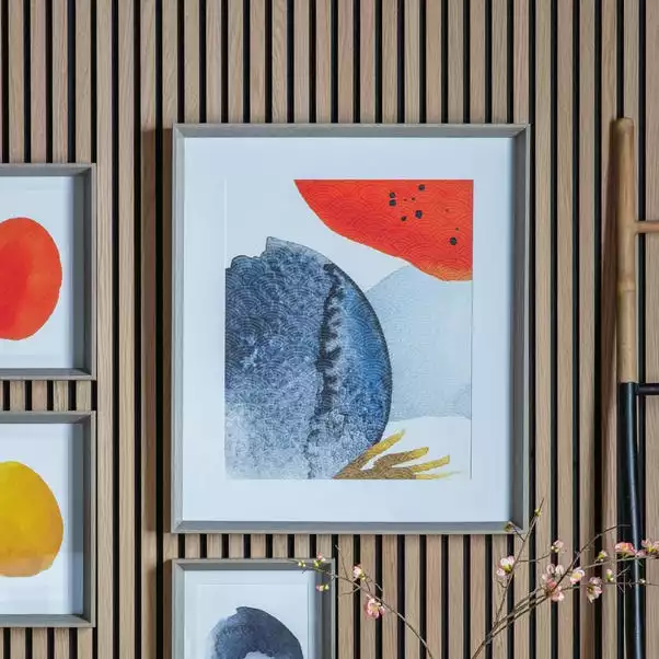 Cedar & Sage Ink Lapping Abstract Framed Art 1 Cedar & Sage Ink Lapping Abstract Framed Art