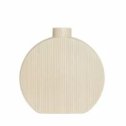 Dunelm Flat Circular Vase 40cm White Sand -clocks Sales Store 30797981 alt02