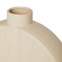 Dunelm Flat Circular Vase 40cm White Sand -clocks Sales Store 30797981 alt03