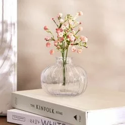 Dunelm Mini Glass Vase Clear