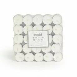 Dunelm Essentials Pack Of 100 Unscented Tealights
