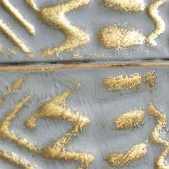 Pacific Lifestyle Antiqued White And Gold Textured Metal Wall Art -clocks Sales Store 30803453 alt03