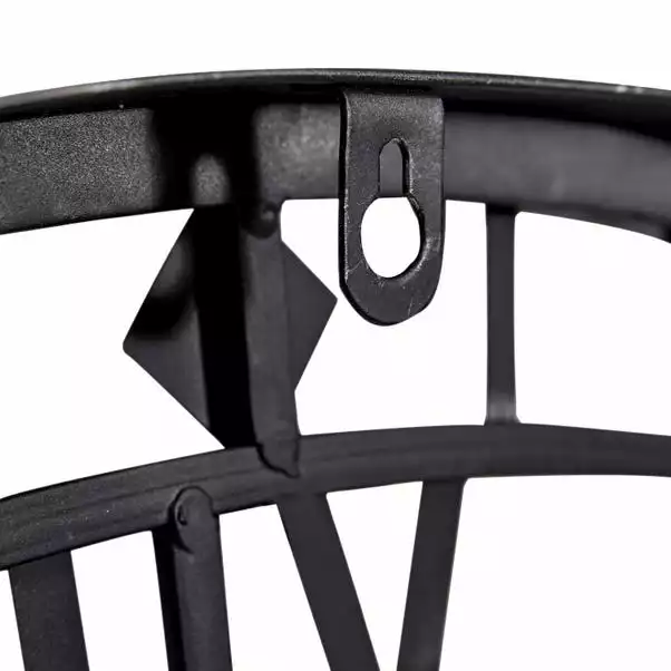 Pacific Lifestyle Black Metal Skeleton Wall Clock 80cm 4 Pacific Lifestyle Black Metal Skeleton Wall Clock 80cm - Image 4