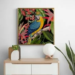 Dunelm Parrot King I Framed Print
