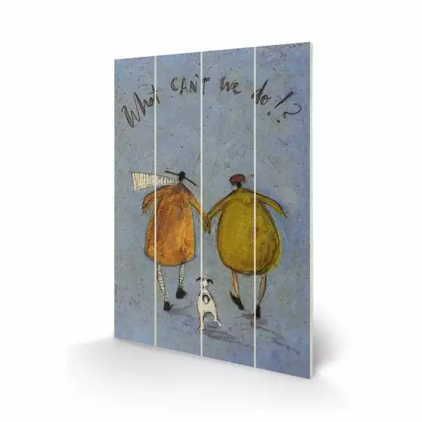 The Art Group What Cant We Do Wooden Wall Art 2 The Art Group What Cant We Do Wooden Wall Art - Image 2