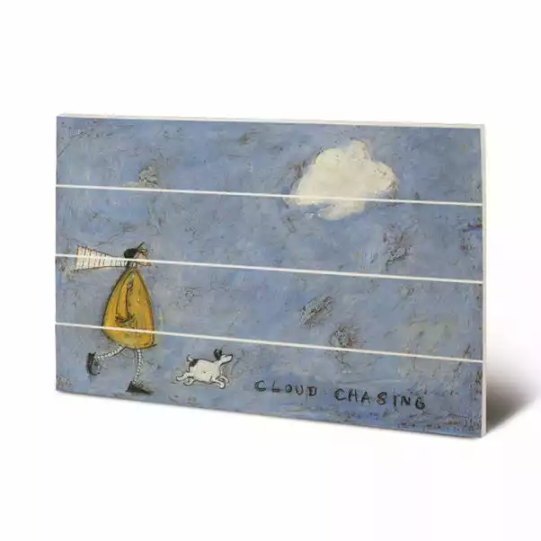 The Art Group Cloud Chasing Wooden Wall Art 2 The Art Group Cloud Chasing Wooden Wall Art - Image 2