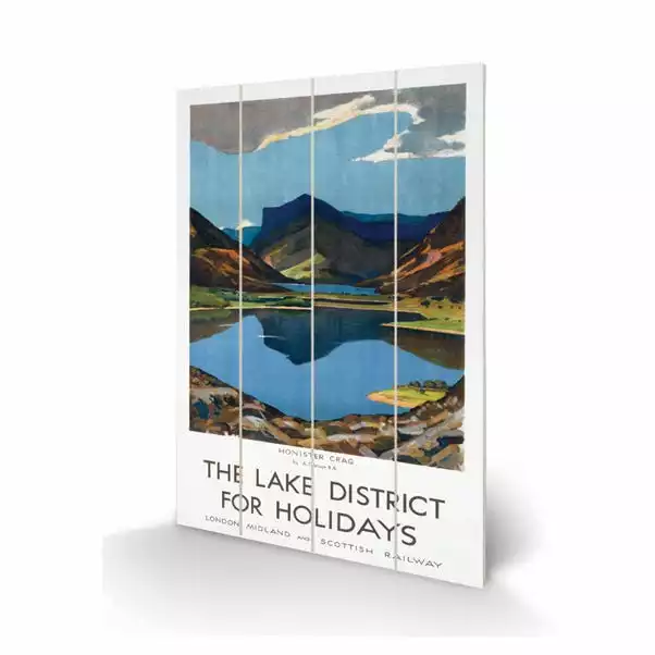 The Art Group The Lake District Wooden Wall Art 2 The Art Group The Lake District Wooden Wall Art - Image 2