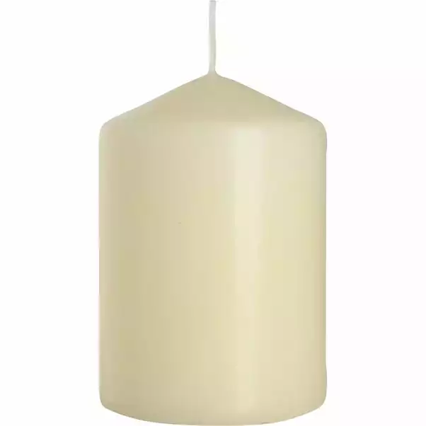 Bispol Ivory Pillar Candle 6.8cm X 10cm 1 Bispol Ivory Pillar Candle 6.8cm X 10cm