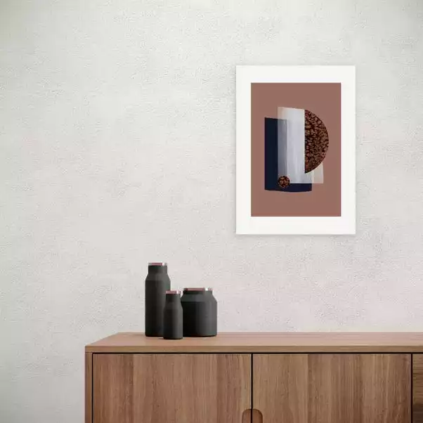 East End Prints Water Colour Shapes Red Print 1 East End Prints Water Colour Shapes Red Print