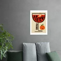 East End Prints Aperol Spritz Print